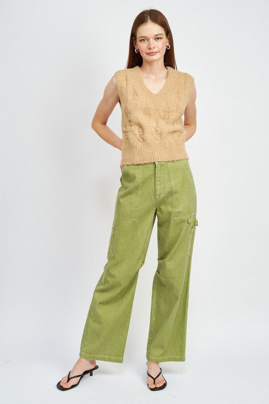 Emory Park HIGH RISE FIT CARGO PANTS