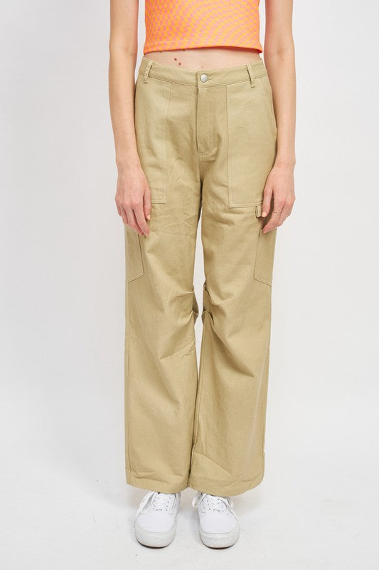 Emory Park HIGH RISE FIT CARGO PANTS