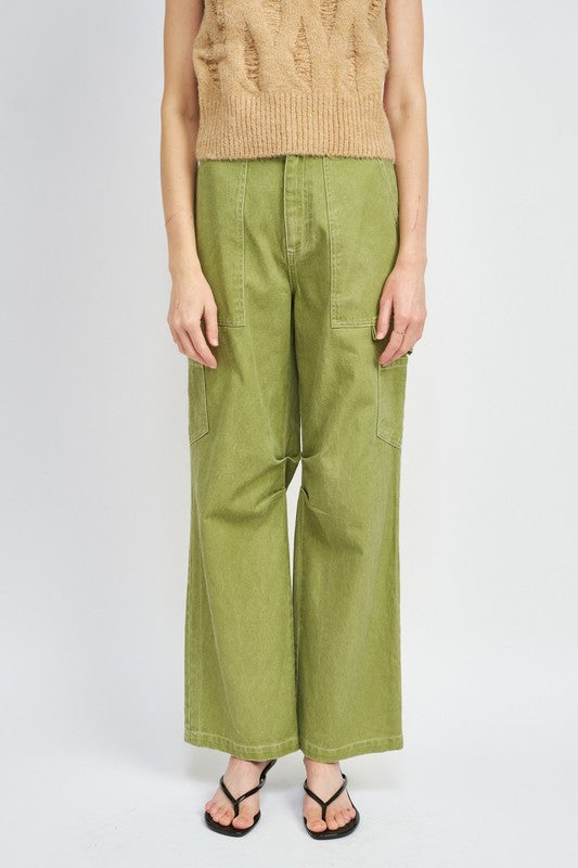 Emory Park HIGH RISE FIT CARGO PANTS