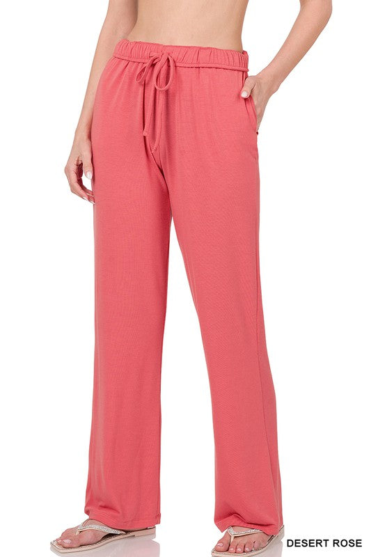 ZENANA Drawstring Lounge Pants