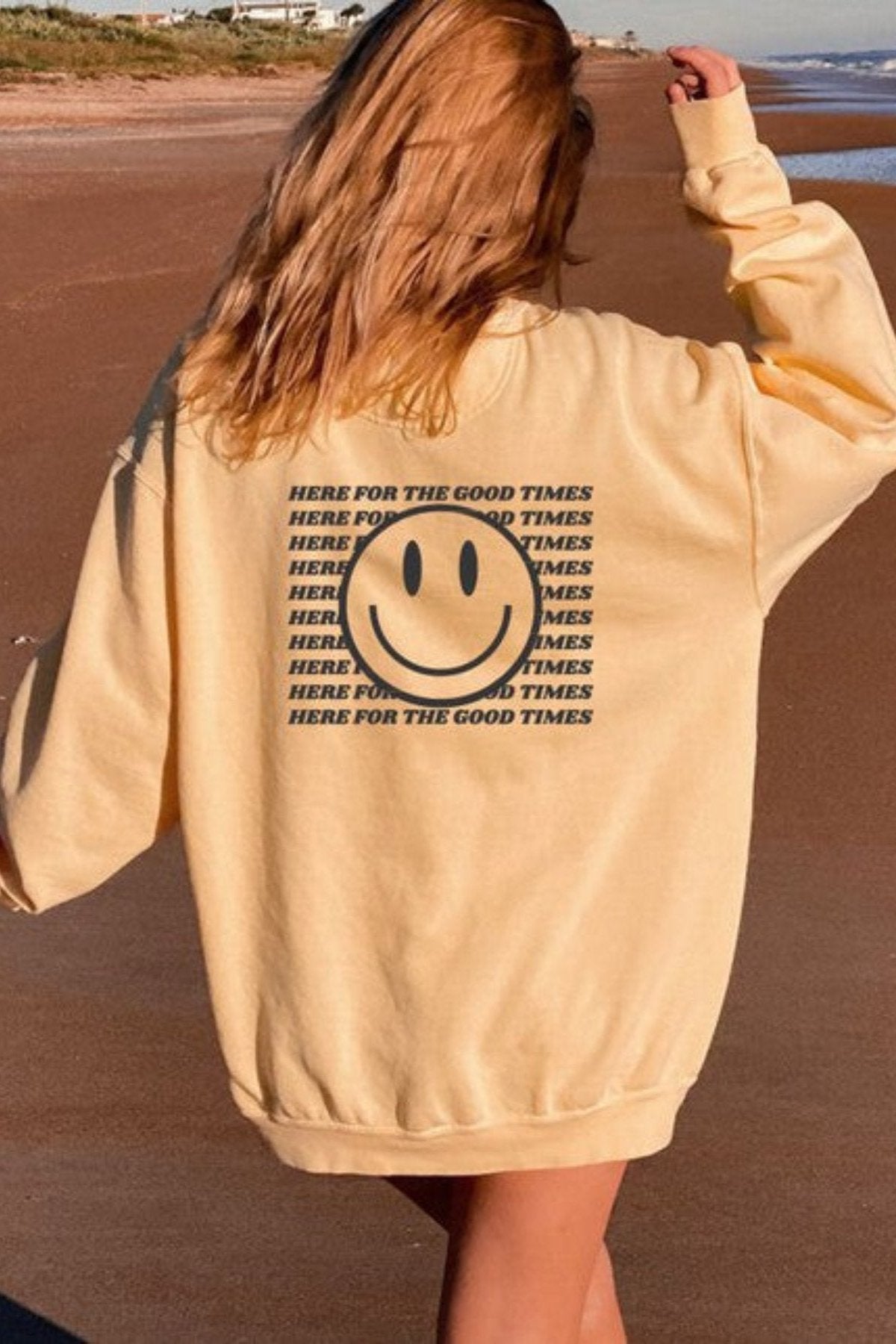 Ocean and 7th Here For the Good Times Comfort Color Sweatshirt