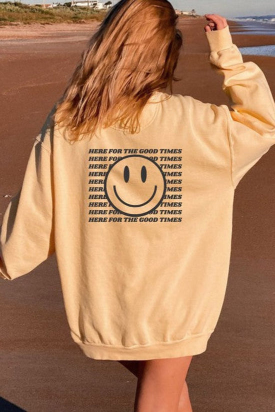 Ocean and 7th Here For the Good Times Comfort Color Sweatshirt