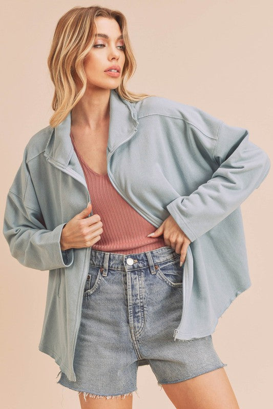 Aemi + Co Tina Oversized Dolman Sleeve Jacket