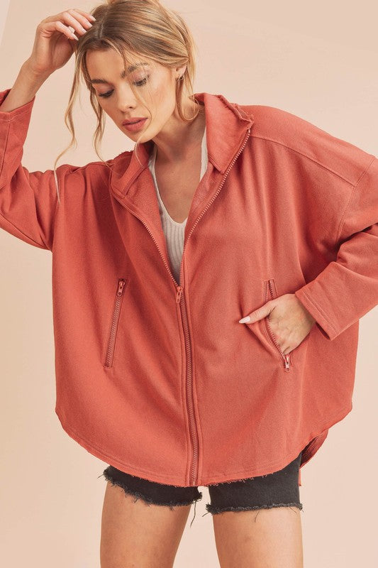 Aemi + Co Tina Oversized Dolman Sleeve Jacket