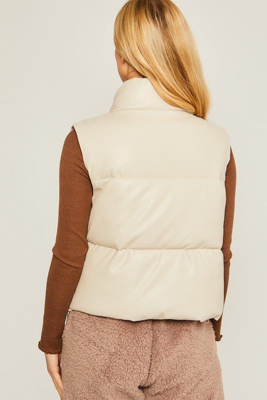 Load image into Gallery viewer, Love Tree PU Padded Vest
