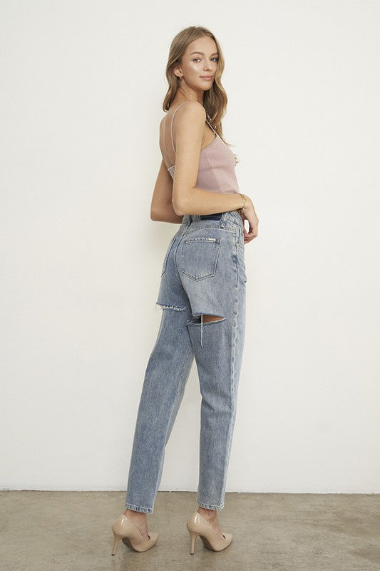 Denim Lab USA High Waist Straight Jeans