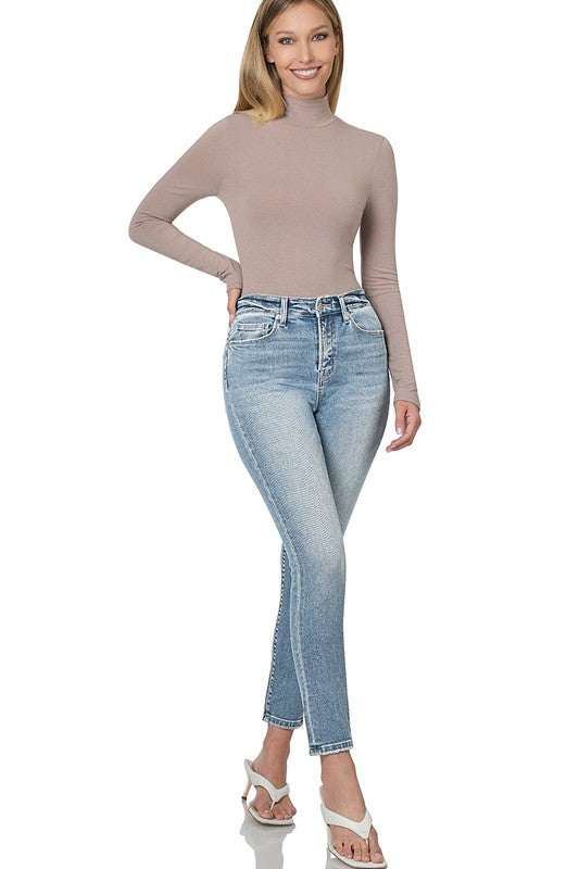 ZENANA High Rise Ankle Skinny Denim Pants