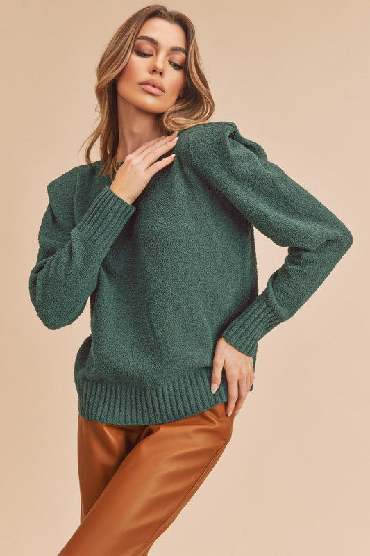 Aemi + Co Dulci Puff Sleeve Sweater