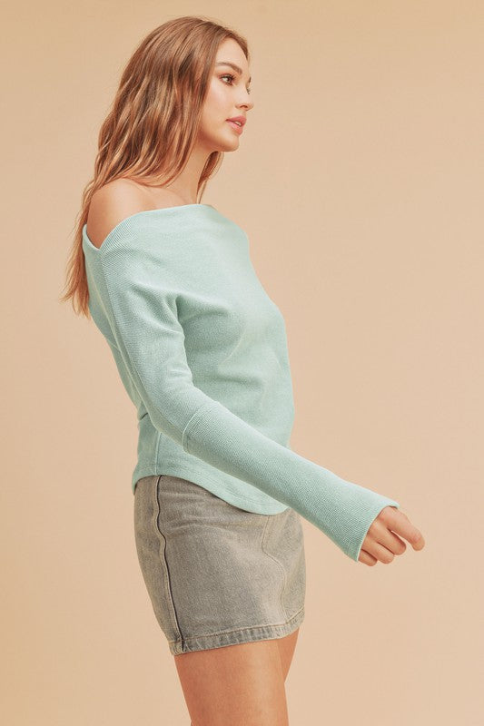 Aemi + Co Lula Off Shoulder Thermal Top