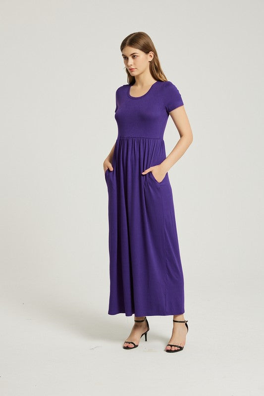 Annva USA Women's Summer Casual Maxi Dress With Pocket