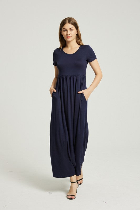 Annva USA Women's Summer Casual Maxi Dress With Pocket