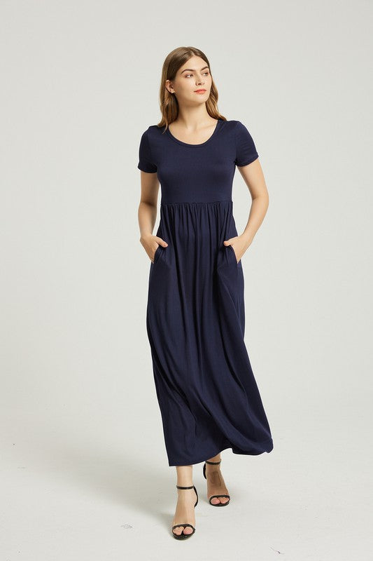 Annva USA Women's Summer Casual Maxi Dress With Pocket