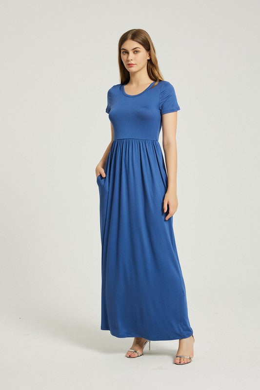 Annva USA Women's Summer Casual Maxi Dress With Pocket