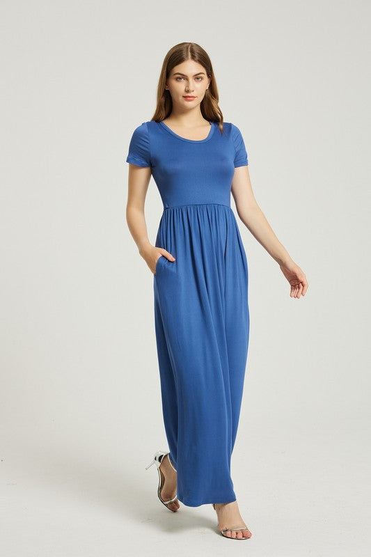 Annva USA Women's Summer Casual Maxi Dress With Pocket