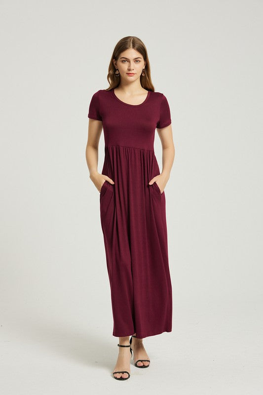 Annva USA Summer Casual Maxi Dress With Pocket