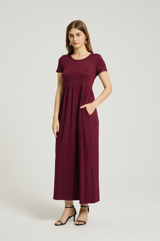 Annva USA Summer Casual Maxi Dress With Pocket