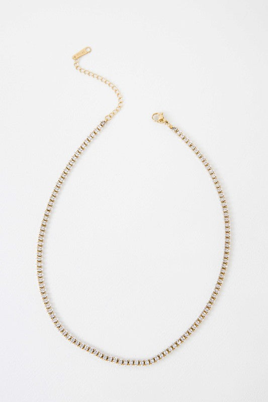Lovoda Marquise Stone Tennis Necklace