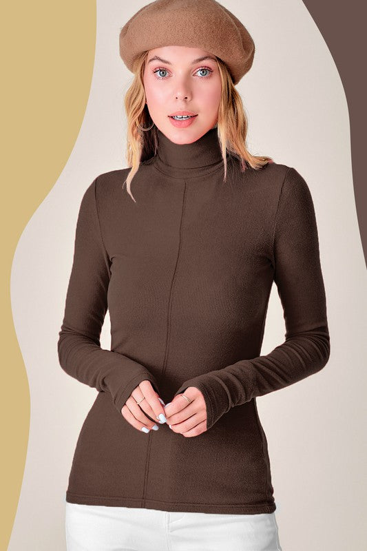 La Miel Julie Turtle Neck Top