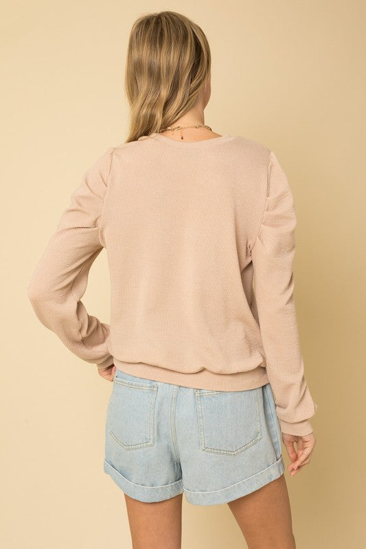 Gilli Long Sleeve Top W/ Puff