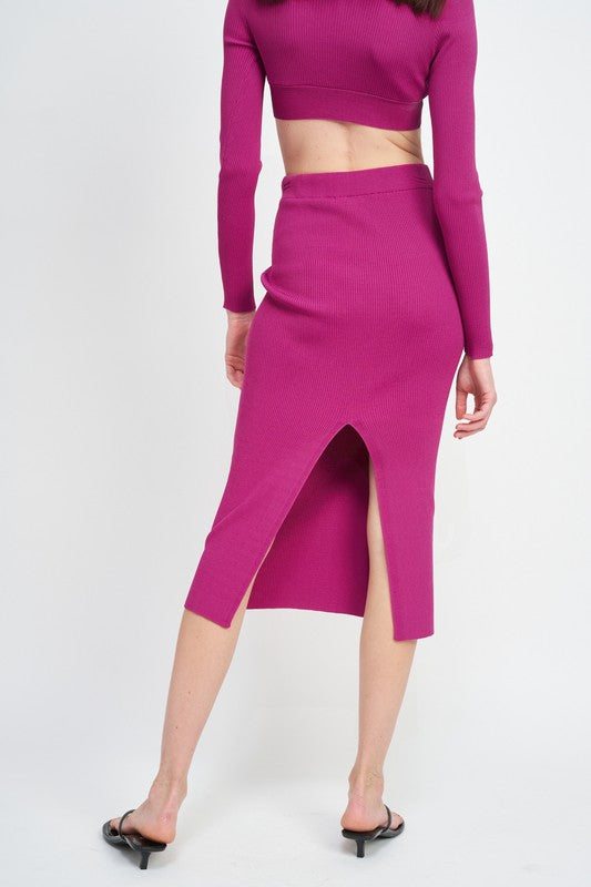 Emory Park HIGH WAIST MIDI PENCIL SKIRT