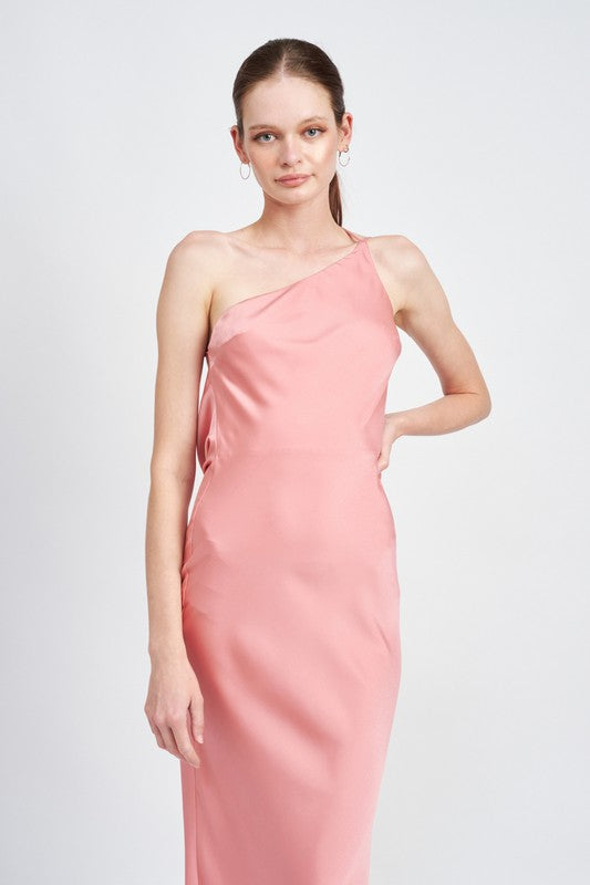 Load image into Gallery viewer, Emory Park SATIN MAXI BIAS DRESS
