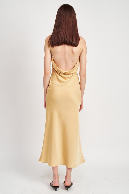 Load image into Gallery viewer, Emory Park SATIN MAXI BIAS MAXI DRESS
