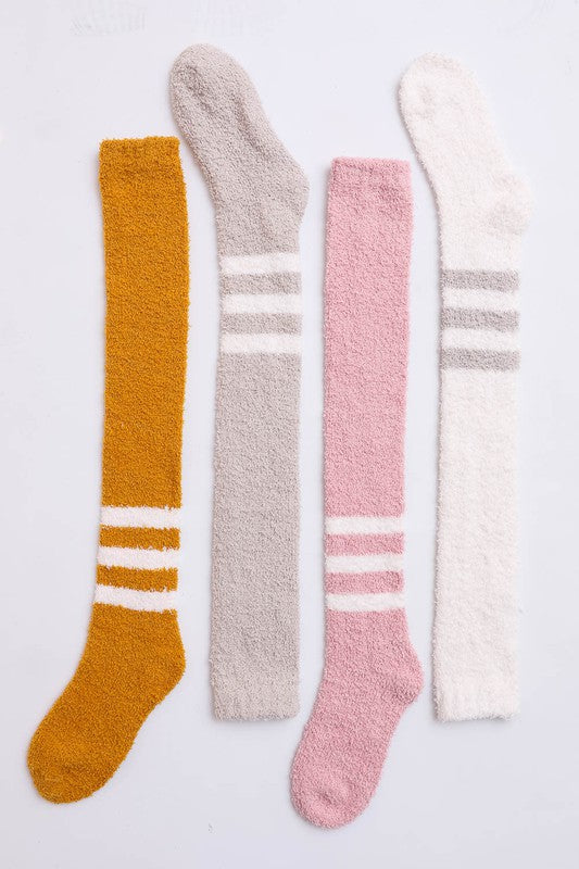 Leto Knee-High Boucle Socks