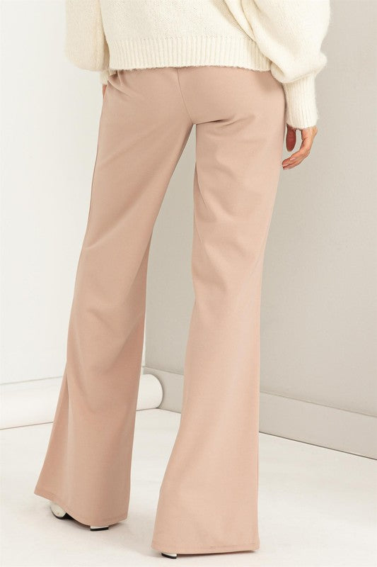 Load image into Gallery viewer, HYFVE Seeking Sultry High-Waisted Tie Front Flared Pants
