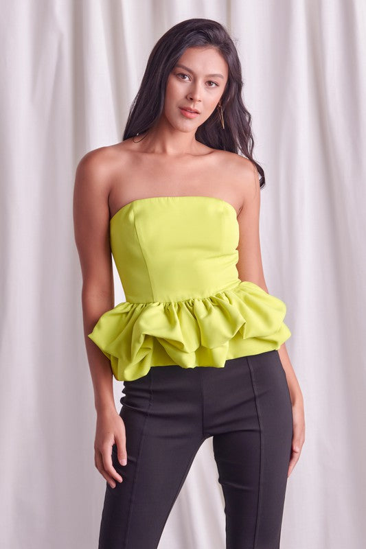 Do + Be Collection Junior Off Shoulder Ruffle Top