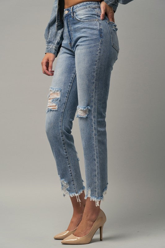 Insane Gene HIGH RISE PREMIUM STRAIGHT JEANS