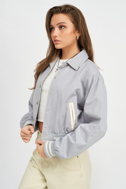 Emory Park COLLARED BOMBER JACKET