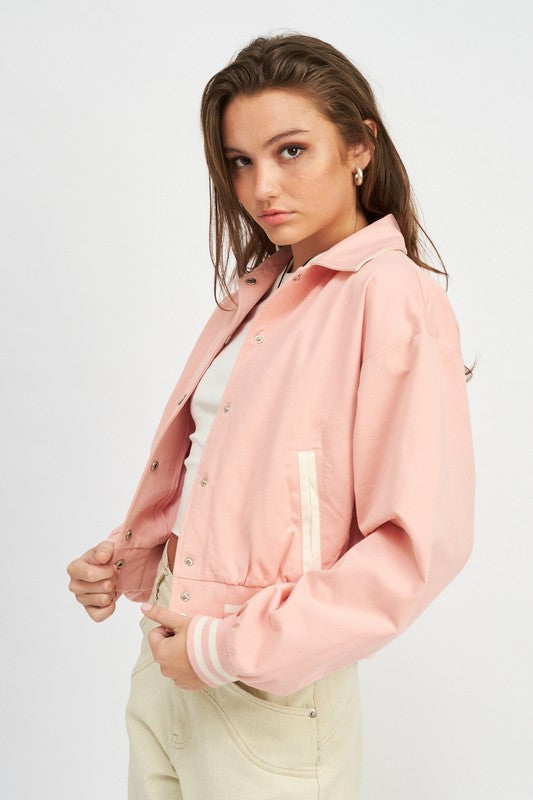 Emory Park COLLARED BOMBER JACKET