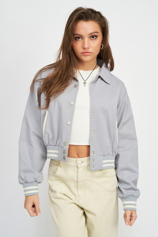 Emory Park COLLARED BOMBER JACKET