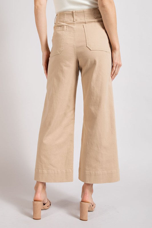 eesome Soft Washed Wide Leg Pants