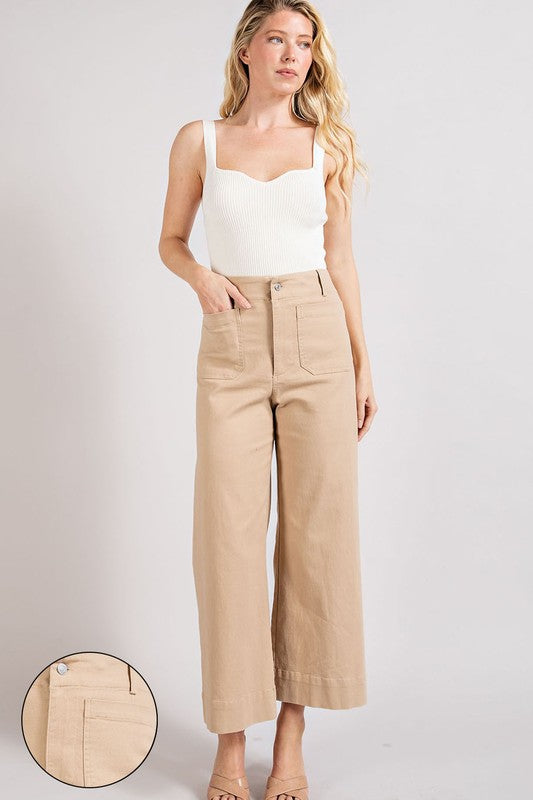 eesome Soft Washed Wide Leg Pants