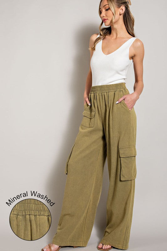 eesome Mineral Washed Cargo Pants