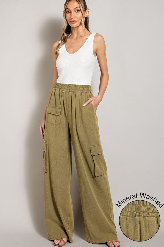 eesome Mineral Washed Cargo Pants
