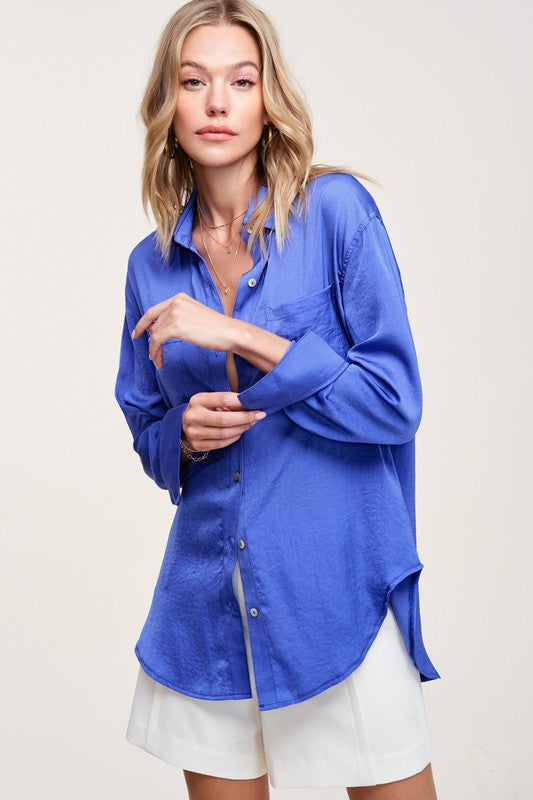 La Miel Hazel Button Down Top