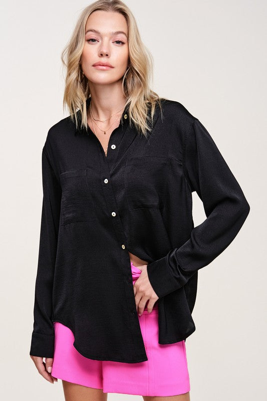 La Miel Hazel Button Down Top