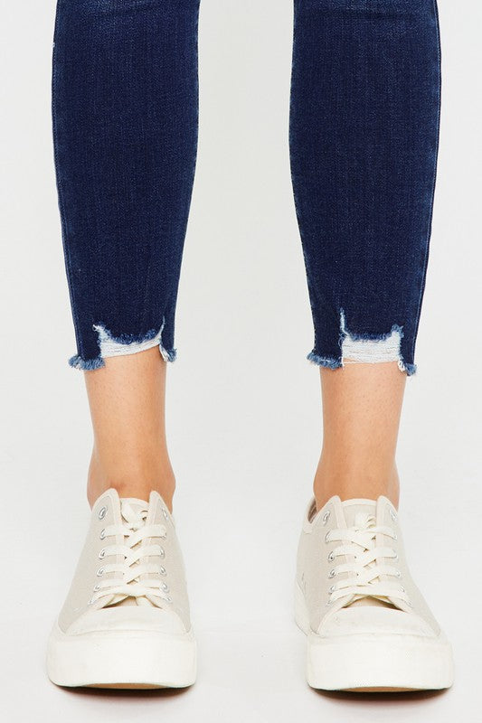 Kan Can Mid RIse Ankle Skinny Jeans