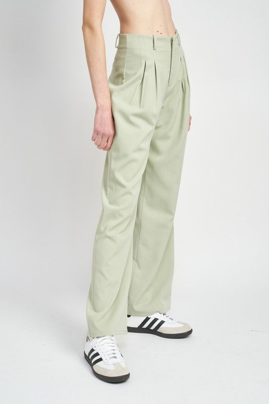 Emory Park HIGH WAIST PLEATED PANTS