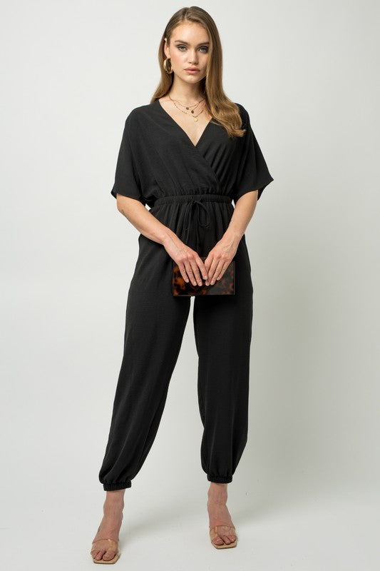 Gilli Dolman Sleeve Surplice Jumpsuit