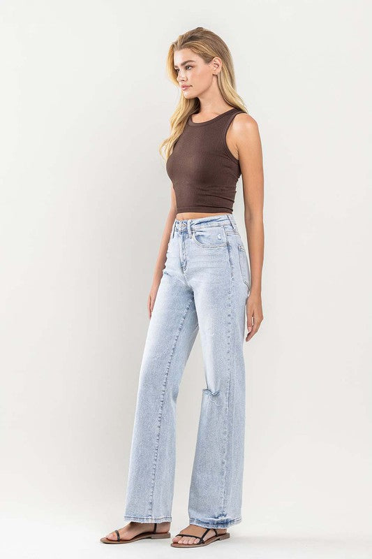 VERVET by Flying Monkey 90s Vintage Super High Rise Flare Jeans