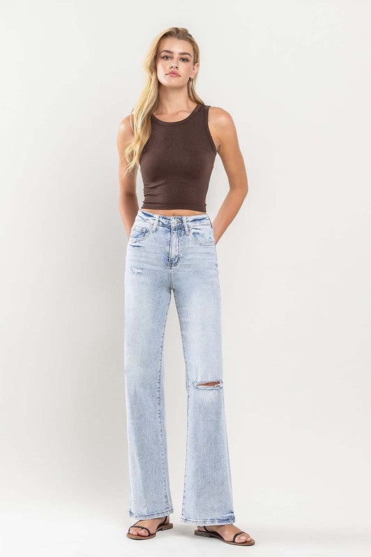 VERVET by Flying Monkey 90s Vintage Super High Rise Flare Jeans