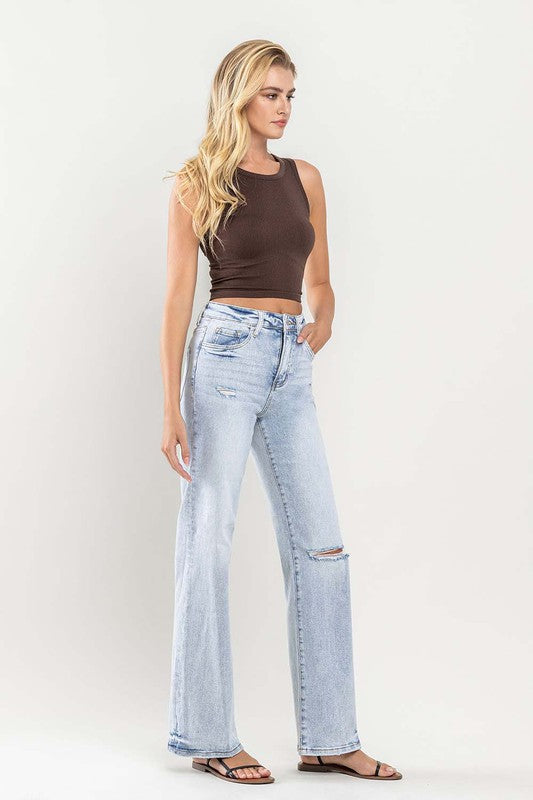 VERVET by Flying Monkey 90s Vintage Super High Rise Flare Jeans