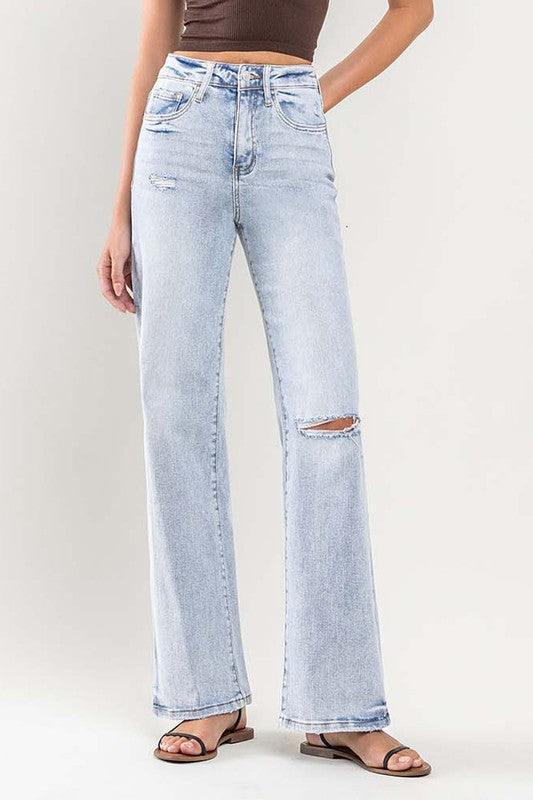 VERVET by Flying Monkey 90s Vintage Super High Rise Flare Jeans