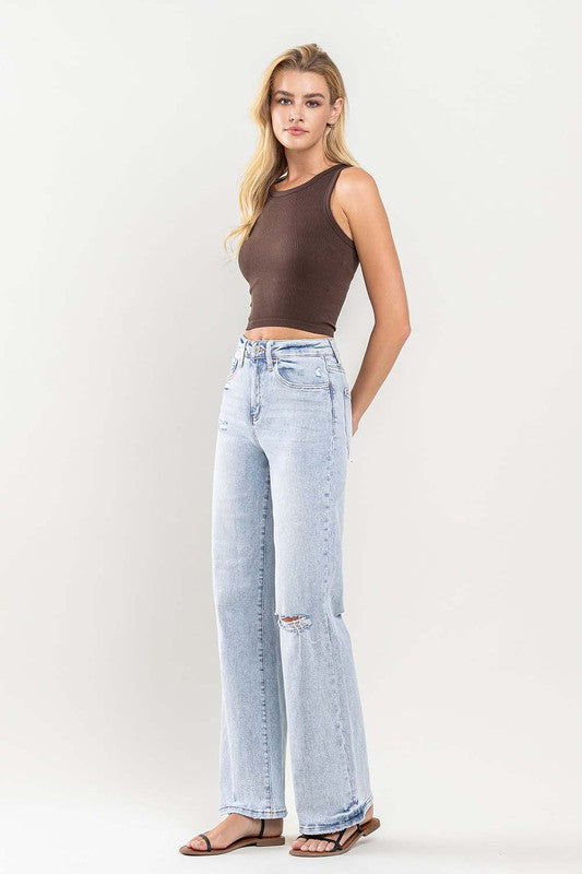 VERVET by Flying Monkey 90s Vintage Super High Rise Flare Jeans