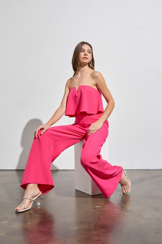 Do + Be Collection Junior Off Shoulder Jumpsuit