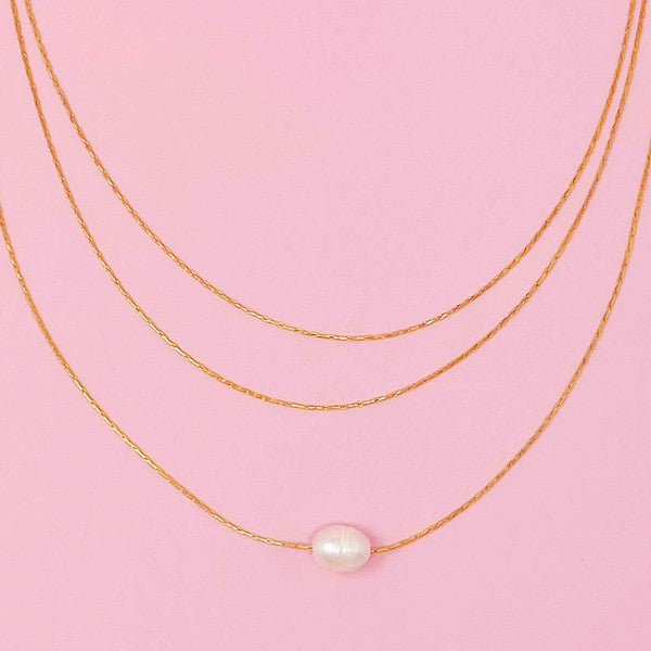 Load image into Gallery viewer, Ellison and Young Layered Freshwater Pearl Pendant Necklace
