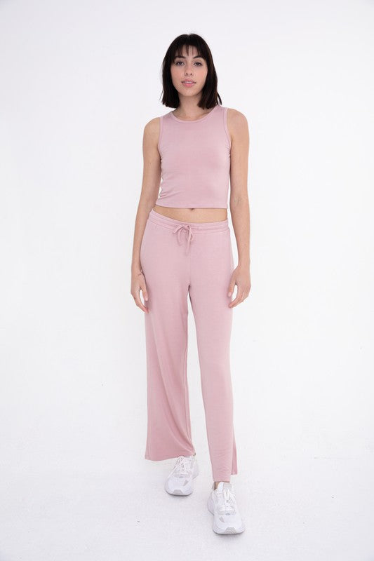 Mono B Mid-Rise Lounge Terry Pant